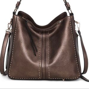 Montana West Bronze Leather Purse